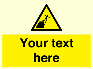 Custom Warning unstable cliff edge